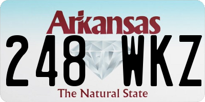 AR license plate 248WKZ