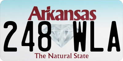 AR license plate 248WLA