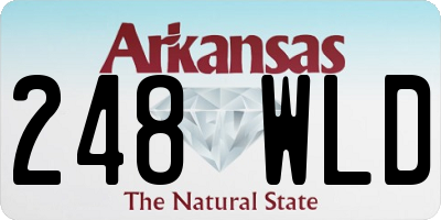 AR license plate 248WLD