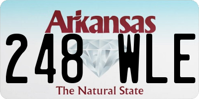 AR license plate 248WLE