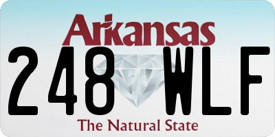 AR license plate 248WLF