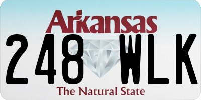 AR license plate 248WLK