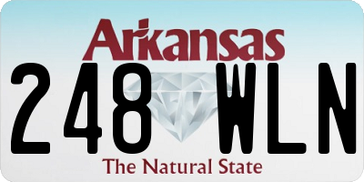 AR license plate 248WLN