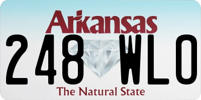 AR license plate 248WLO