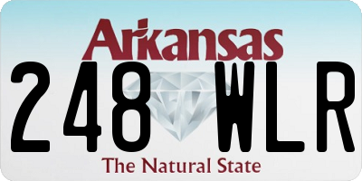 AR license plate 248WLR
