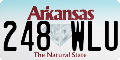 AR license plate 248WLU