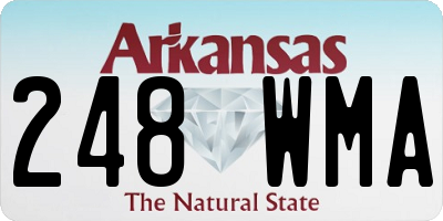 AR license plate 248WMA