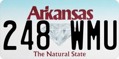 AR license plate 248WMU