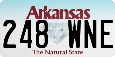 AR license plate 248WNE