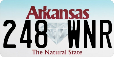 AR license plate 248WNR