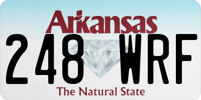AR license plate 248WRF