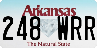AR license plate 248WRR