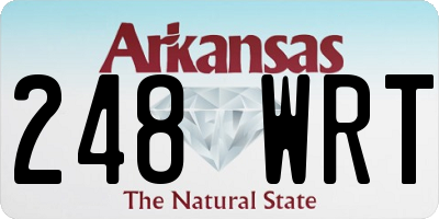 AR license plate 248WRT