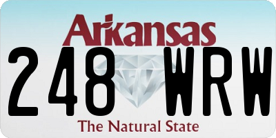 AR license plate 248WRW