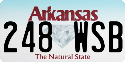 AR license plate 248WSB