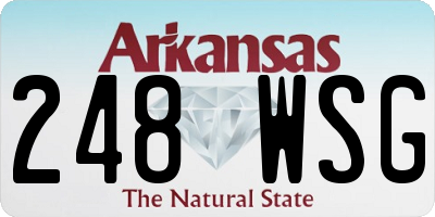 AR license plate 248WSG