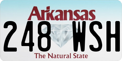 AR license plate 248WSH