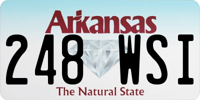 AR license plate 248WSI