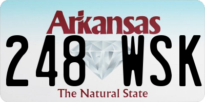 AR license plate 248WSK