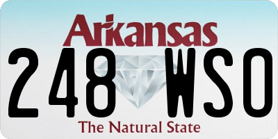 AR license plate 248WSO