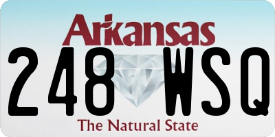 AR license plate 248WSQ
