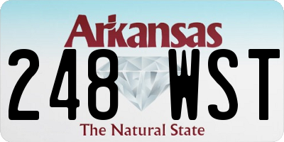 AR license plate 248WST
