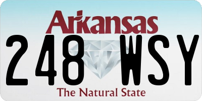 AR license plate 248WSY