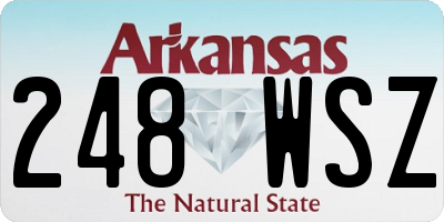 AR license plate 248WSZ