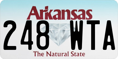 AR license plate 248WTA