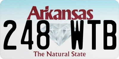 AR license plate 248WTB