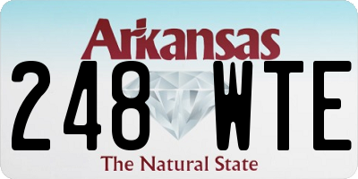 AR license plate 248WTE