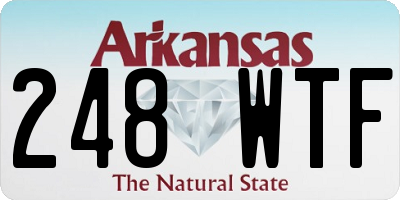 AR license plate 248WTF