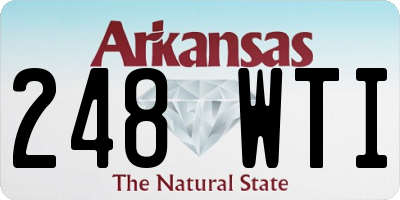 AR license plate 248WTI