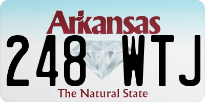 AR license plate 248WTJ