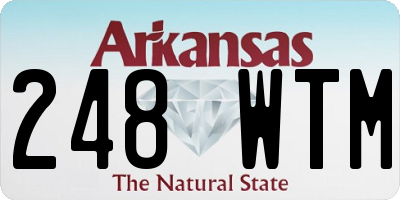 AR license plate 248WTM