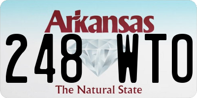 AR license plate 248WTO