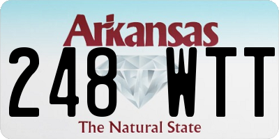 AR license plate 248WTT