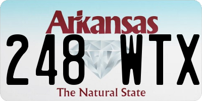 AR license plate 248WTX