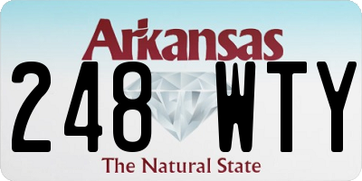 AR license plate 248WTY