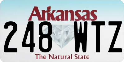 AR license plate 248WTZ