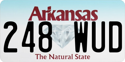 AR license plate 248WUD
