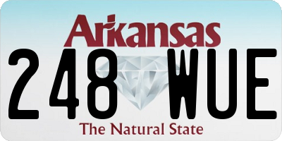 AR license plate 248WUE