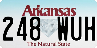 AR license plate 248WUH
