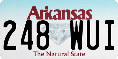 AR license plate 248WUI