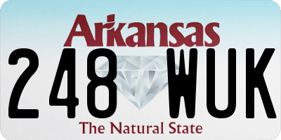 AR license plate 248WUK