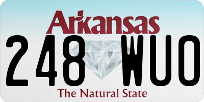 AR license plate 248WUO