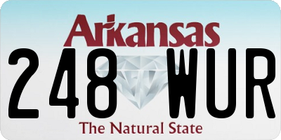 AR license plate 248WUR