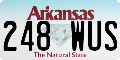AR license plate 248WUS