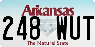 AR license plate 248WUT