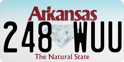 AR license plate 248WUU